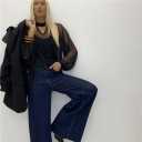 maglia due pezzi trasparente tulle